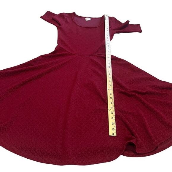 LuLaRoe Burgundy Simply Comfortable Dress with Full Skirt. Sz S. Great Condition - Picture 10 of 11